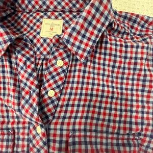 Gap half button down shirt